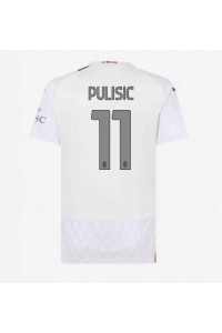 Fotbalové Dres AC Milan Christian Pulisic #11 Dámské Venkovní Oblečení 2023-24 Krátký Rukáv